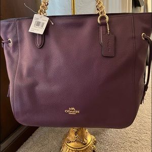 Coach purse purple never used